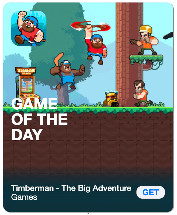 We’re thrilled to announce that our studio’s platform game, Timberman The Big Adventure, has been chosen as the Game of the Day on January 8, 2025, in 83 countries and regions! ❤️ #OnTheAppStore @AppStore